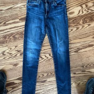 AG Adriano Goldschmied Size 24 R High-rise skinny no holes